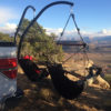 HAMMAKA HAMMOCK HITCH STAND WITH CRADLE CHAIRS AND PARACHUTE HAMMOCK COMBO Hammaka